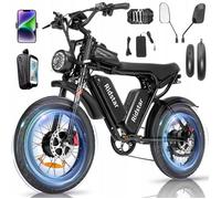 RIDSTAR Q20 PRO -Vélo électrique - Double moteur 2000W - Double batterie 52V 40Ah - Pneus 20""*4.0-55KM/H