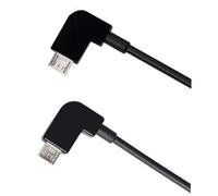Ridwiwa Câble de Télécommande USB C vers USB C 30 cm Compatible pour DJI Mavic Mini 2/2 SE/Mavic 3/3 Pro/Air/Pro/Spark et Osmo Mobile 7, Câble Coudé à 90° pour Smartphone et Tablette
