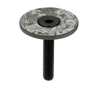 Riesel Design - STEM Cap - Bouchon de diretion vélo Haut de Gamme en Carbone + vis Aluminium anodisée - 6gr !!!! Taille 1 1/8’’ - Illuminati