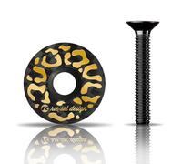 Rie:Sel Design Mixte Stem:Cap Bouchon De Potence, Leo Gold, 1.1/8 EU