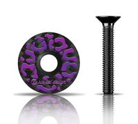 Rie:Sel Design Mixte Stem:Cap Bouchon De Potence, Leo Lila, 1.1/8 EU