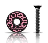 Rie:Sel Design Mixte Stem:Cap Bouchon De Potence, Leo Pink, 1.1/8 EU