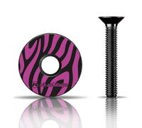 Rie:Sel Design Mixte Stem:Cap Bouchon De Potence, Zebra Berry, 1.1/8 EU
