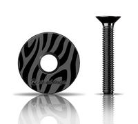 Rie:Sel Design Mixte Stem:Cap Bouchon De Potence, Zebra Black, 1.1/8 EU