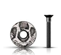 Rie:Sel Design Mixte Stem Capuchon De Potence - Top Cap, Blanc., 1 1/8 2 85 Cm EU