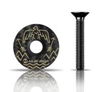 Rie:Sel Design Mixte Stem Capuchon De Potence - Top Cap, Motif Aigle, 1 1/8 2 85 Cm EU