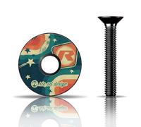 Rie:Sel Design Mixte Stem Capuchon De Potence - Top Cap, Multicolore, 1 1/8 2 85 Cm EU