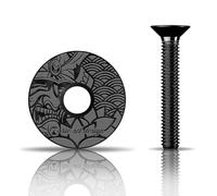 Rie:Sel Design Mixte Stem Capuchon De Potence - Top Cap, Noir, 1 1/8 2 85 Cm EU
