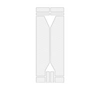 Riesel Design® - Protection de Fourche de vélo « Fork :Guard Clear » - Film de Protection élégant pour vélo composé de 2 Grandes Formes Autocollantes pour fourches suspendues et rigides