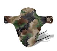 Riesel Design 2023/24 Mudguard Garde-Boue en polyéthylène pour VTT avec Serre-câbles/Garde-Boue élégant et Garde-Boue Moderne pour Toutes Les Tailles de vélo Camouflage Pixel