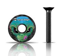 Rie:Sel Design Stemcap Capuchon de Potence-Top Cap Mixte, Alien, Normal