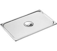 RIEBER Couvercle plat GN 18/10 acier inoxydable, GN : 1/4, Longueur : 265 mm, Largeur : 162 mm