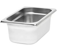 RIEBER Récipients GN 1/4 Acier inoxydable 18/10, Profondeur : 100 mm, Contenu : 2,30 litres