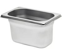 RIEBER Récipients GN 1/9 Acier inoxydable 18/10, Profondeur : 100 mm, Contenu : 0,70 litre