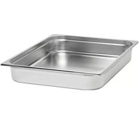 RIEBER Récipients GN 2/1 18/10 acier inoxydable, Profondeur : 100 mm, Contenu : 27,00 litres