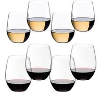 Riedel O Cabernet & Viognier Chardonnay Lot de 8 verres à vin mixtes sans pied Passe au lave-vaisselle 599 ml