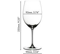 RIEDEL 5449/0 VERITAS Verre à vin Cabernet / Merlot SET DE PRÉFÉRENCE ACHETER 4 NOMBRE 3