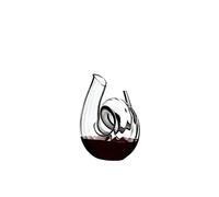 RIEDEL Décanteur Curly Fatto A Mano, glasdekanter, Décanteur Bouteille de Vin, Carafe, Verre de Haute qualité, 1.4 L, 2011/00