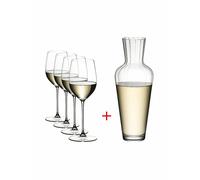 RIEDEL Ensemble de 5 verres à vin blanc VERITAS Riesling/Zinfandel et carafe