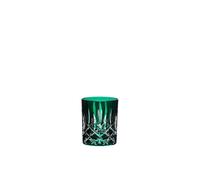 Riedel Laudon Becher, Whiskybecher, Tumbler, Trinkbecher, Glas, Trinkglas, Kristallglas, Dunkelgrün, H 10 cm, 1515/02S3DG