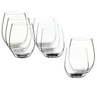 Riedel O Cabernet & Viognier Chardonnay Lot de 8 verres à vin mixtes sans pied Passe au lave-vaisselle 599 ml