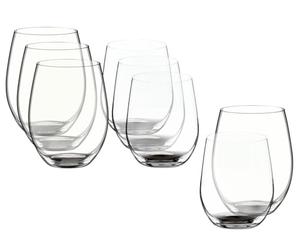Riedel O Cabernet & Viognier Chardonnay Lot de 8 verres à vin mixtes sans pied Passe au lave-vaisselle 599 ml