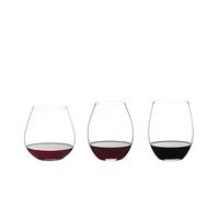 RIEDEL The Key to Wine Lot de 3 verres à vin rouge en cristal transparent, fabriqué à la machine