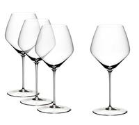 RIEDEL Veloce Pinot Noir/Nebbiolo Lot de 4 verres à vin, cristal transparent, fabriqué à la machine de qualité supérieure