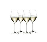 RIEDEL Veritas Lot de 4 verres à champagne en cristal transparent de qualité supérieure fabriqués à la machine