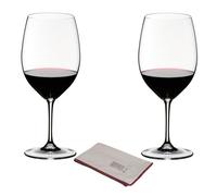 Riedel Vinum Cabernet Sauvignon/Merlot + chiffon à polir en microfibres