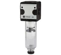 RIEGLER 100513-F 12 K-HA Filtre multifix avec réservoir en polycarbonate 5 µm, BG 1, G 3/8, HA, 1 pièce