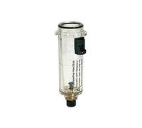 RIEGLER 100662-VZ 501 Récipient en polycarbonate avec valve de vidange manuelle, BG 1, G 1/4, G 3/8, 1 pièce
