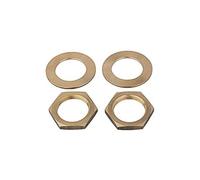 RIEGLER 101321-484.301 Lot de 2 écrous M28 x 1,5 et 2 disques pour régulateur de pression pour eau, G 1/2