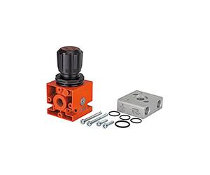 RIEGLER 101538-B-931 Unité de régulation (régulateur + adaptateur + pièces de fixation) pour booster G3/8, 1 pièce
