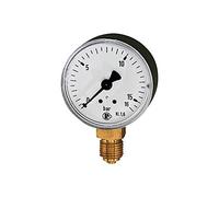 RIEGLER 101765-110.31 Manomètre standard en tôle d'acier G 1/8 bas 0-1,6 bar Ø 40 mm