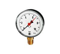 RIEGLER 101984-8304 Manomètre standard, tôle d'acier, G 1/2 bas, -1/+3,0 bar, Ø 160, 1 pièce