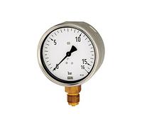 RIEGLER 102029-508 Manomètre robuste, G 1/2 en bas, 0-16,0 bar, Ø 100, 1 pièce