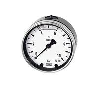 RIEGLER 102210-800/3 Mano à glycérine, manche en métal, G 1/4 arrière centre, -1/+3,0 bar, Ø 63, 1 pièce