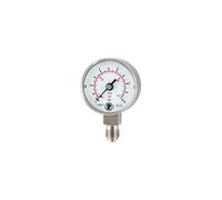 RIEGLER 102406-4101 Manomètre standard, en acier CrNi, G 1/4 en bas, 0-1,0 bar, Ø 40, 1 pièce