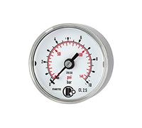 RIEGLER 102438-4151 Mano standard en acier CrNi, G 1/4 arrière centré, 0-100 bar, Ø 40, 1 pièce