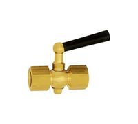 RIEGLER Riegler Robinet d'arrêt manomètre, raccord femelle - femelle, laiton naturel, G 3/8 Quantité:1