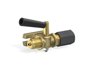 RIEGLER 102656-9020/M Robinet d'arrêt manomètre en laiton nu G 1/4, 1 pièce