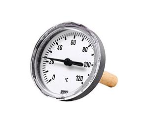 Riegler 102763 Thermomètre bimétallique arrière G 1/2 Longueur de la tige d'immersion 100 mm