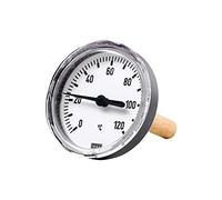 Riegler 102769 Thermomètre bimétallique arrière G 1/2, longueur de tige d'immersion 100 mm