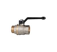 RIEGLER 103137-331.06 Robinet à boisseau sphérique à sortie légère Passage complet IG/AG, MS ver., G 1, 1 pièce