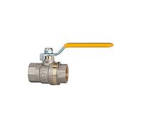 RIEGLER 103188-330.03-G Robinet à boisseau sphérique standard, levier jaune, IG/IG, MS vern, G 3/8, 1 pièce