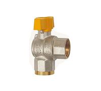 RIEGLER 103311-350.204 Robinet à boisseau sphérique d'angle EN 331, MS vern, IG/IG, Rp 3/4, DN 20, 1 pièce