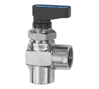 RIEGLER 103360-380.01 Mini robinet à boisseau sphérique coudé Montage sur panneau de commande MS Chromé G 1/8 IG