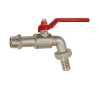RIEGLER 103417-KAH.12 Robinet à boisseau sphérique en laiton nickelé, G 1/2 AG, DN 15, 1 pièce