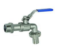 RIEGLER 103420-KAH.12-ES Robinet à boisseau sphérique en acier inoxydable 1.4408, G 1/2 AG, DN 12, 1 pièce